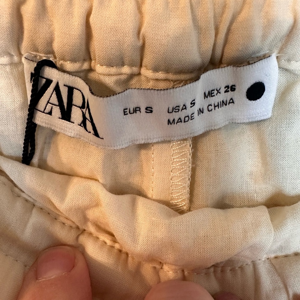 NWOT Zara Off white Crochet Pencil skirt S - Picture 8 of 9
